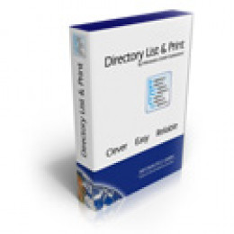 Print the directory structure and folder contents easily, copy to clipboard and export into Word or Excel.