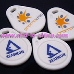 Promotion RFID Keychain Tag with Colorful Printing Logo