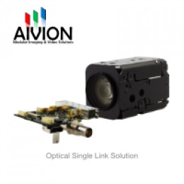 New Optical single link video transmission for HD block cameras