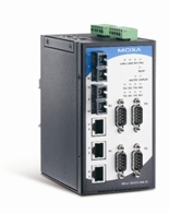 Industrial 4-Port Device Server and 5-Port Managed Ethernet Switch in One Device Industrial 4-Port Device Server and 5-Port Managed Ethernet Switch in One Device
