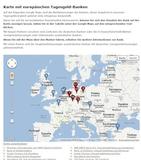 Integrierte Google Maps Anwendung liefert auf tagesgeldvergleich.com Informationüber Tagesgeld Anbieter