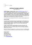 Option trading update – third quarter 2012