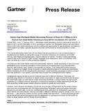 Gartner Says Worldwide Mobile Advertising Revenue to Reach $11.4 Billion in 2013 Gartner Says Worldwide Mobile Advertising Revenue to Reach $11.4 Billion in 2013