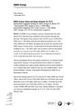 BMW Group raises earnings forecast for 2010