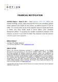 Financial notification