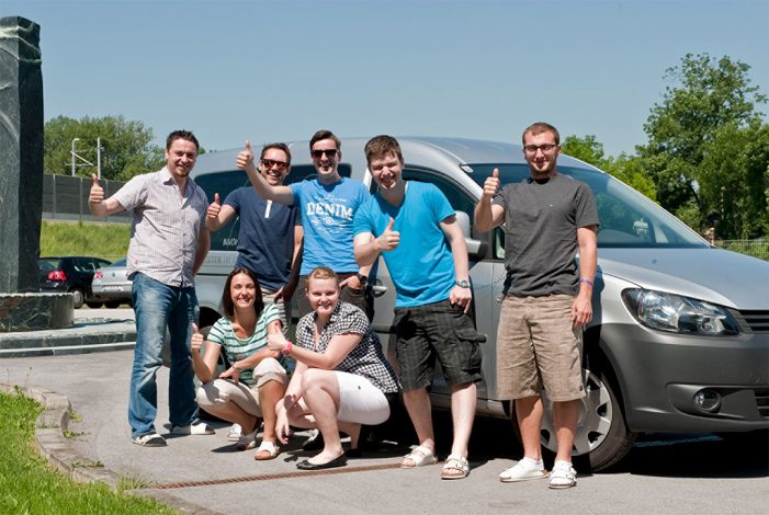 Company sponsored car pool at Commend – powered by natural gas