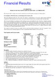 BT Group plc: Results for the fourth quarter and year to 31 March 2011