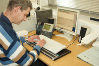 Attendant Console with Braille Display