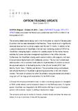 Option trading update