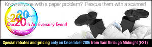 Visioneer Continues Anniversary Celebration With Scanner Promotion Visioneer Continues Anniversary Celebration With Scanner Promotion