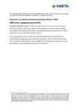 VARTA AG[1] postpones planned IPO