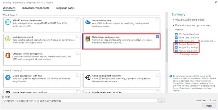 Redgate extends DevOps to SQL Server databases with Microsoft Visual Studio 2017